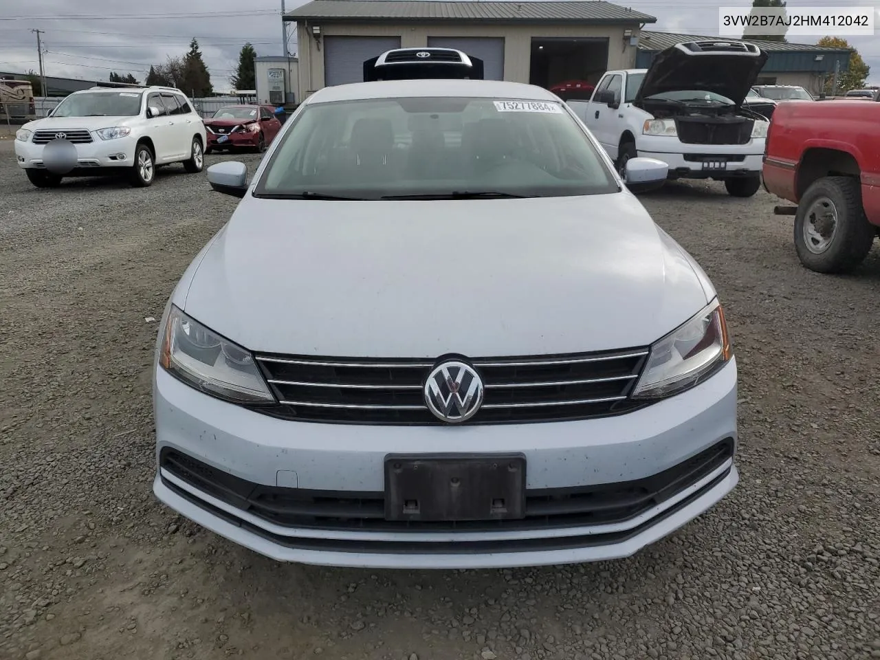 2017 Volkswagen Jetta S VIN: 3VW2B7AJ2HM412042 Lot: 75277884