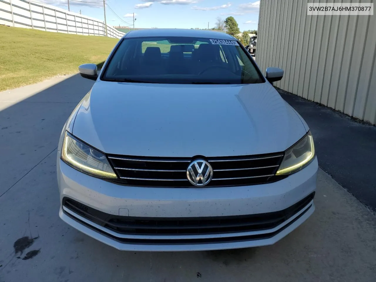 2017 Volkswagen Jetta S VIN: 3VW2B7AJ6HM370877 Lot: 75438444