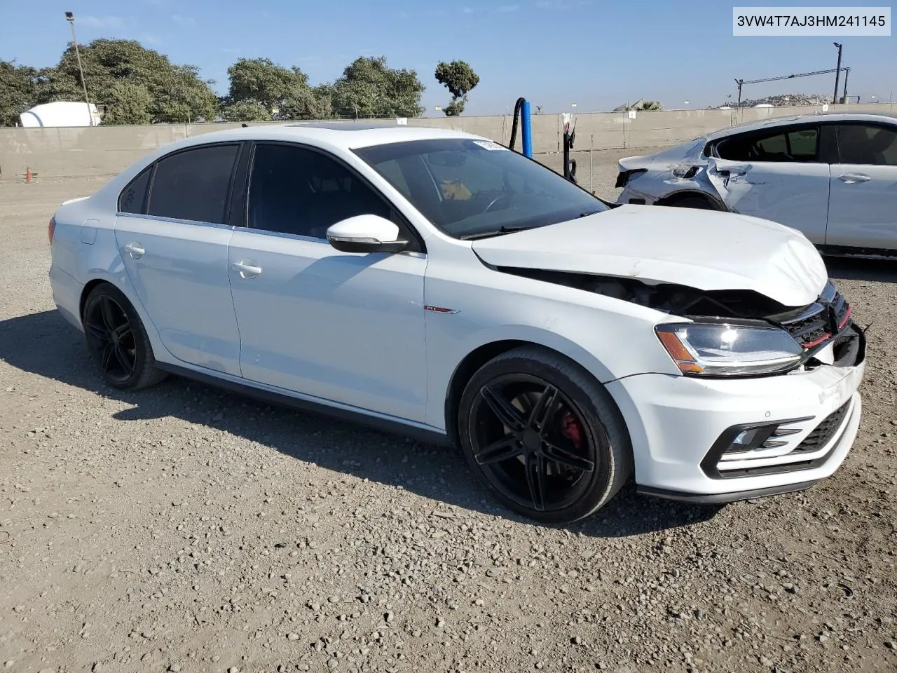 3VW4T7AJ3HM241145 2017 Volkswagen Jetta Gli