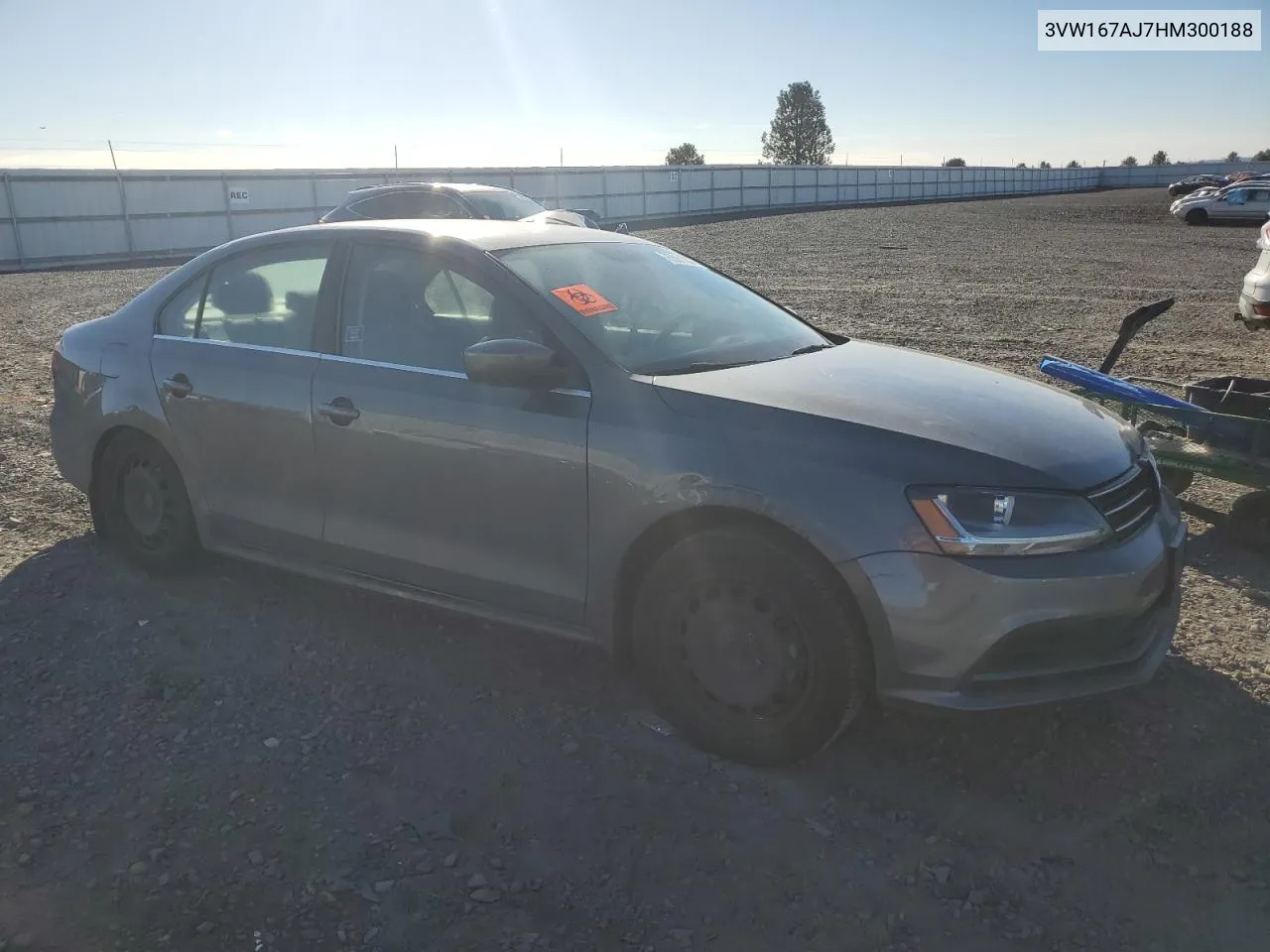 3VW167AJ7HM300188 2017 Volkswagen Jetta S