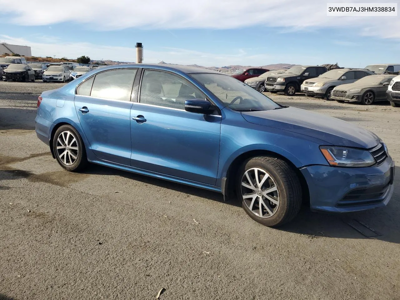 2017 Volkswagen Jetta Se VIN: 3VWDB7AJ3HM338834 Lot: 75573394