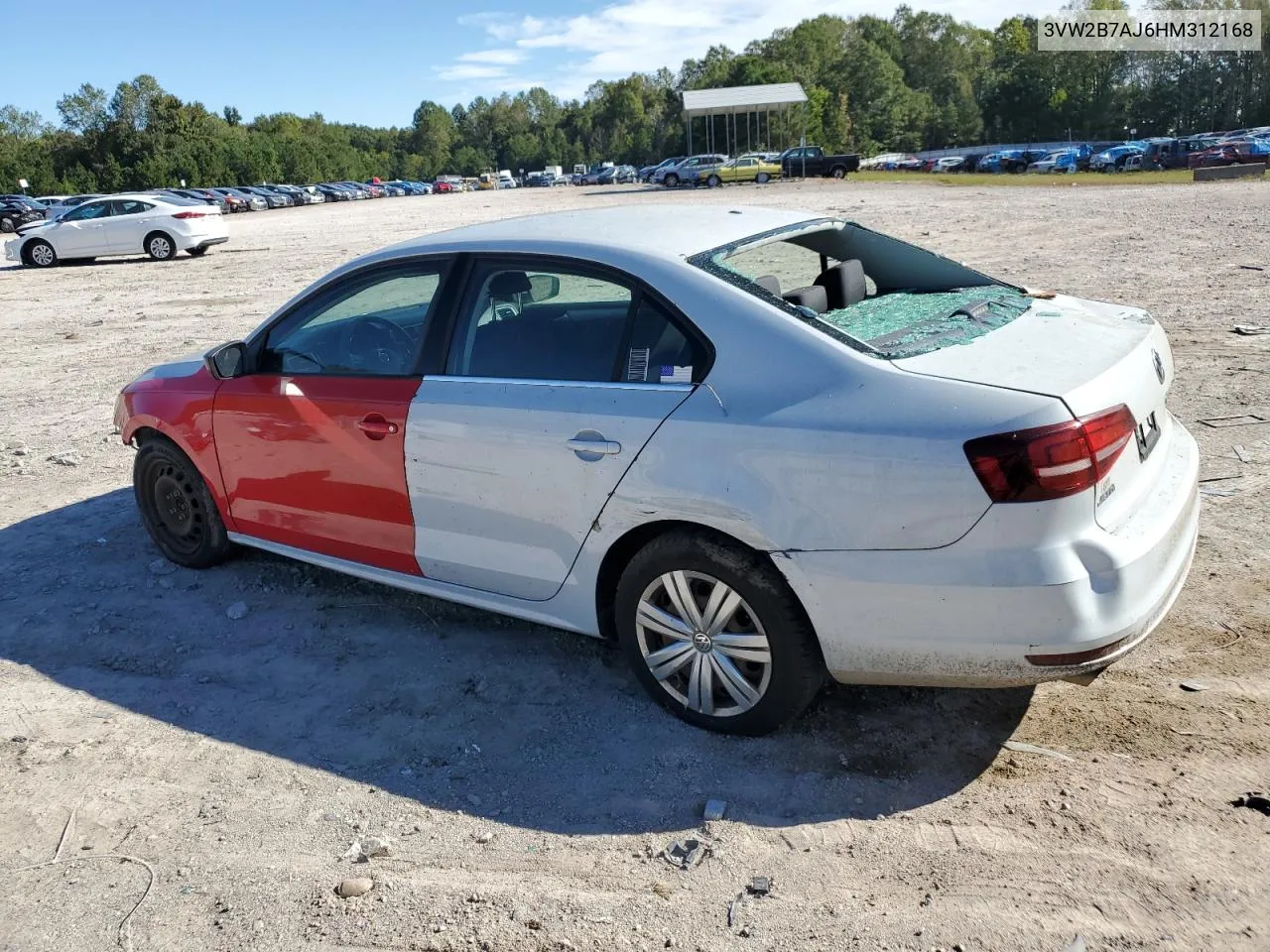 2017 Volkswagen Jetta S VIN: 3VW2B7AJ6HM312168 Lot: 75686534