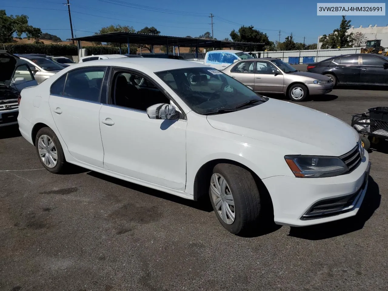 2017 Volkswagen Jetta S VIN: 3VW2B7AJ4HM326991 Lot: 75952794