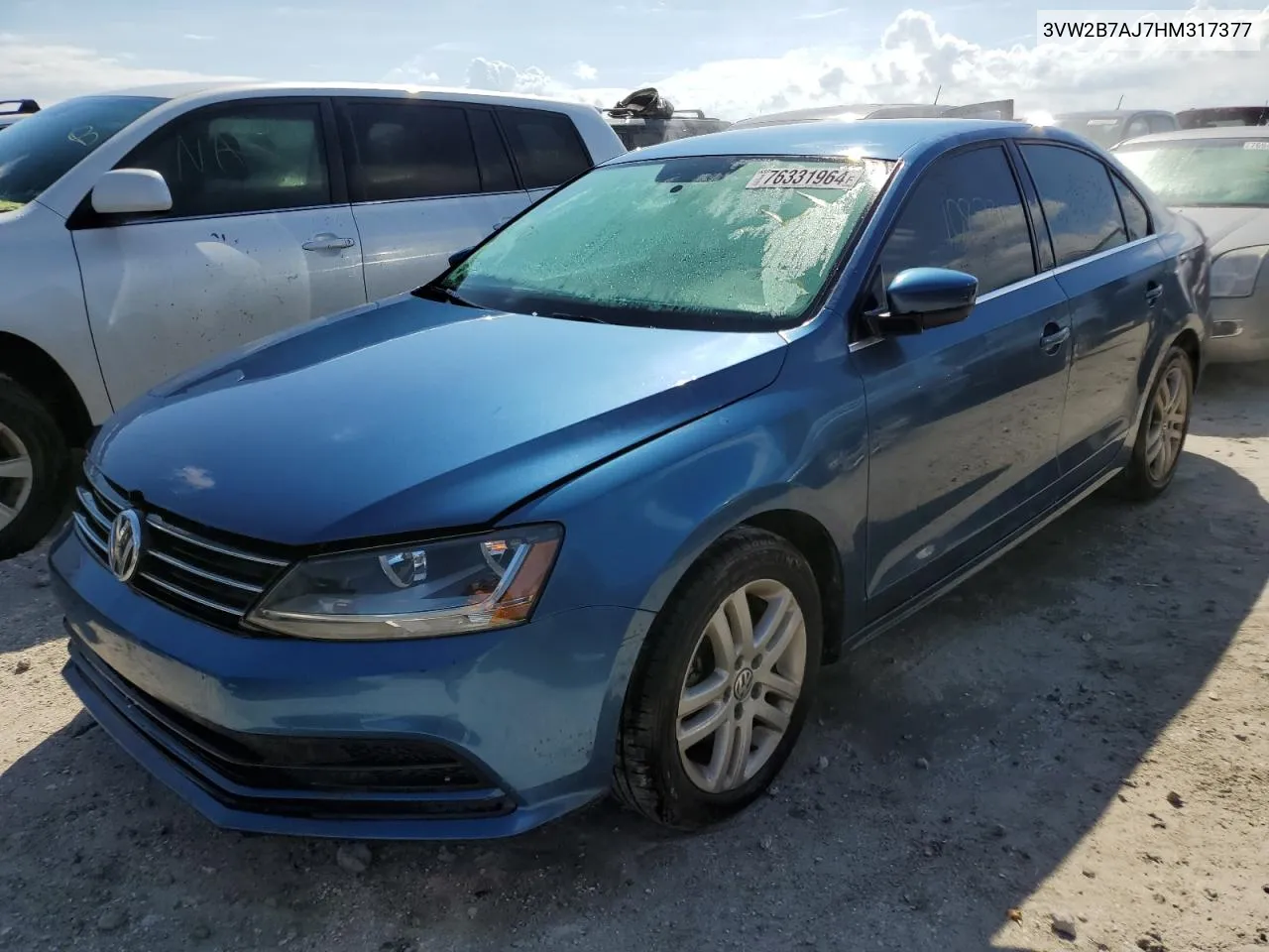 2017 Volkswagen Jetta S VIN: 3VW2B7AJ7HM317377 Lot: 76331964