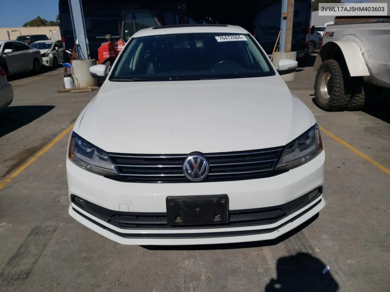 2017 Volkswagen Jetta Sel VIN: 3VWL17AJ5HM403603 Lot: 76472604