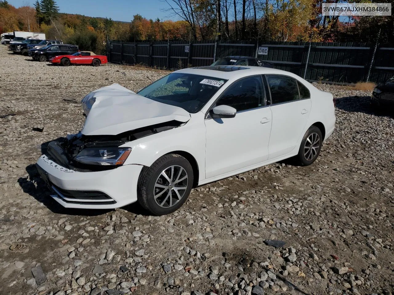 2017 Volkswagen Jetta Se VIN: 3VWB67AJXHM384866 Lot: 76527374