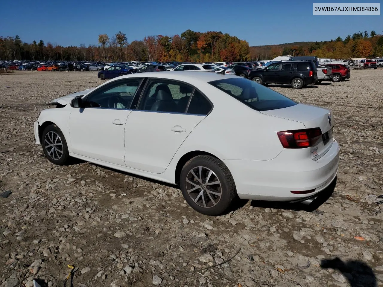 2017 Volkswagen Jetta Se VIN: 3VWB67AJXHM384866 Lot: 76527374