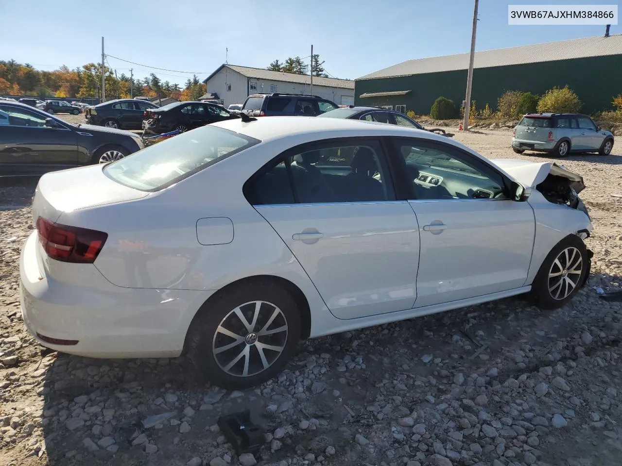 2017 Volkswagen Jetta Se VIN: 3VWB67AJXHM384866 Lot: 76527374