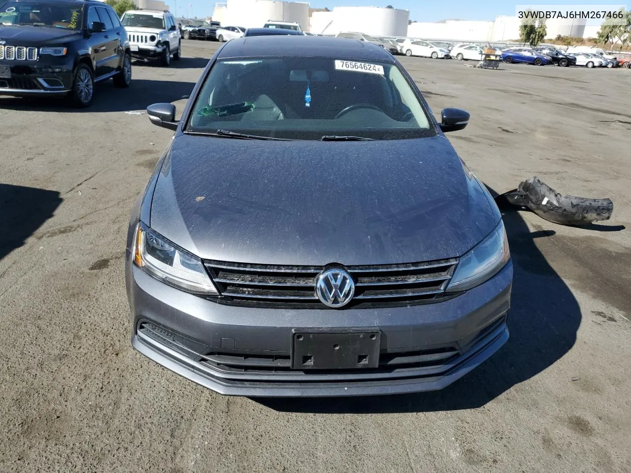 2017 Volkswagen Jetta Se VIN: 3VWDB7AJ6HM267466 Lot: 76564624