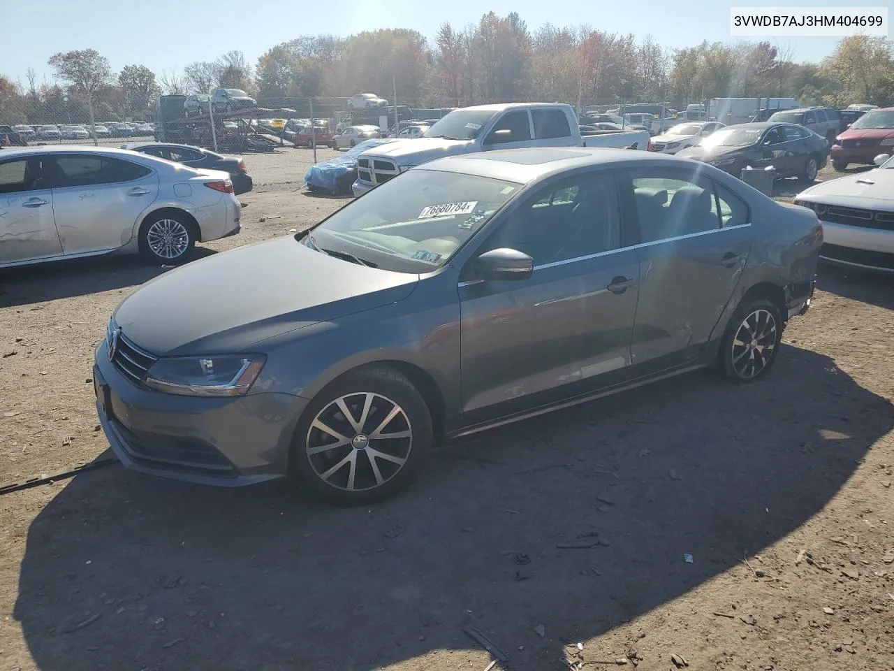 3VWDB7AJ3HM404699 2017 Volkswagen Jetta Se