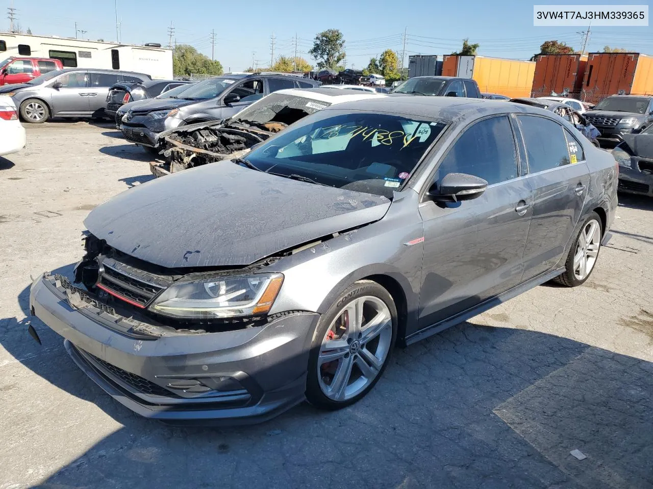 2017 Volkswagen Jetta Gli VIN: 3VW4T7AJ3HM339365 Lot: 76714384