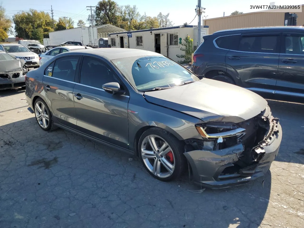 2017 Volkswagen Jetta Gli VIN: 3VW4T7AJ3HM339365 Lot: 76714384