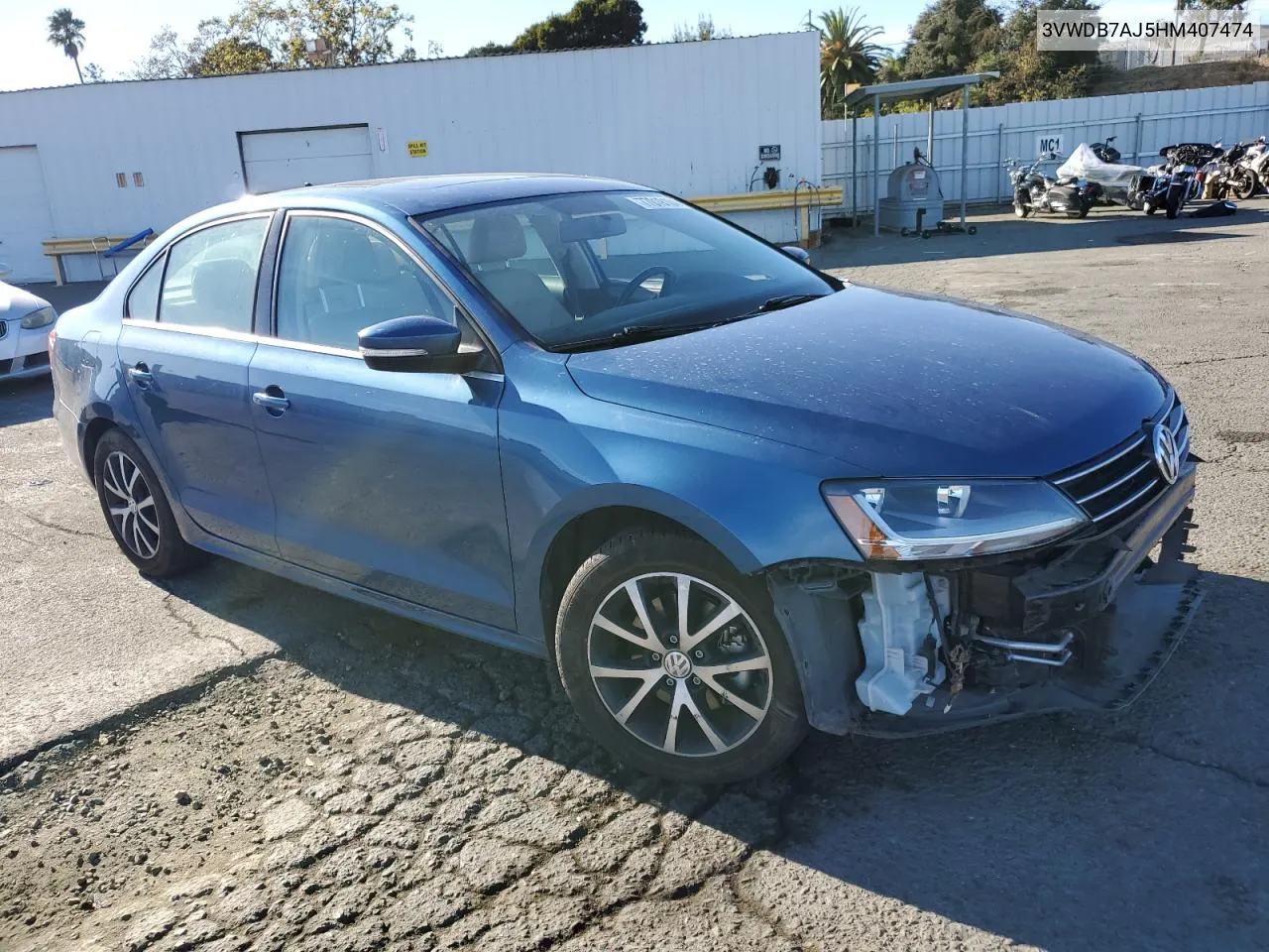 3VWDB7AJ5HM407474 2017 Volkswagen Jetta Se