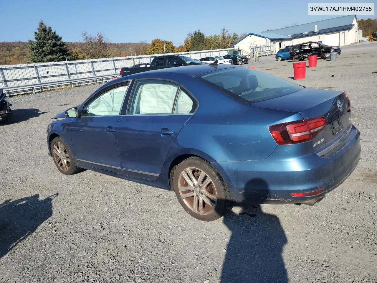 2017 Volkswagen Jetta Sel VIN: 3VWL17AJ1HM402755 Lot: 77126354