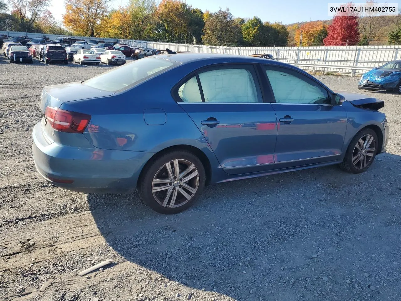 2017 Volkswagen Jetta Sel VIN: 3VWL17AJ1HM402755 Lot: 77126354