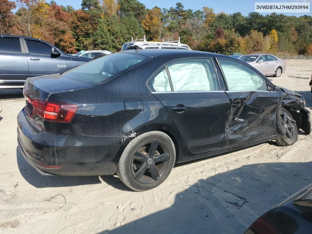 2017 Volkswagen Jetta Se VIN: 3VWDB7AJ7HM293994 Lot: 77231194