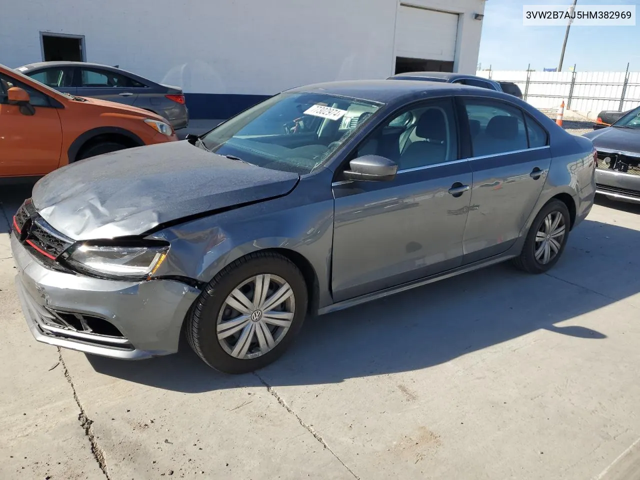 2017 Volkswagen Jetta S VIN: 3VW2B7AJ5HM382969 Lot: 77302974