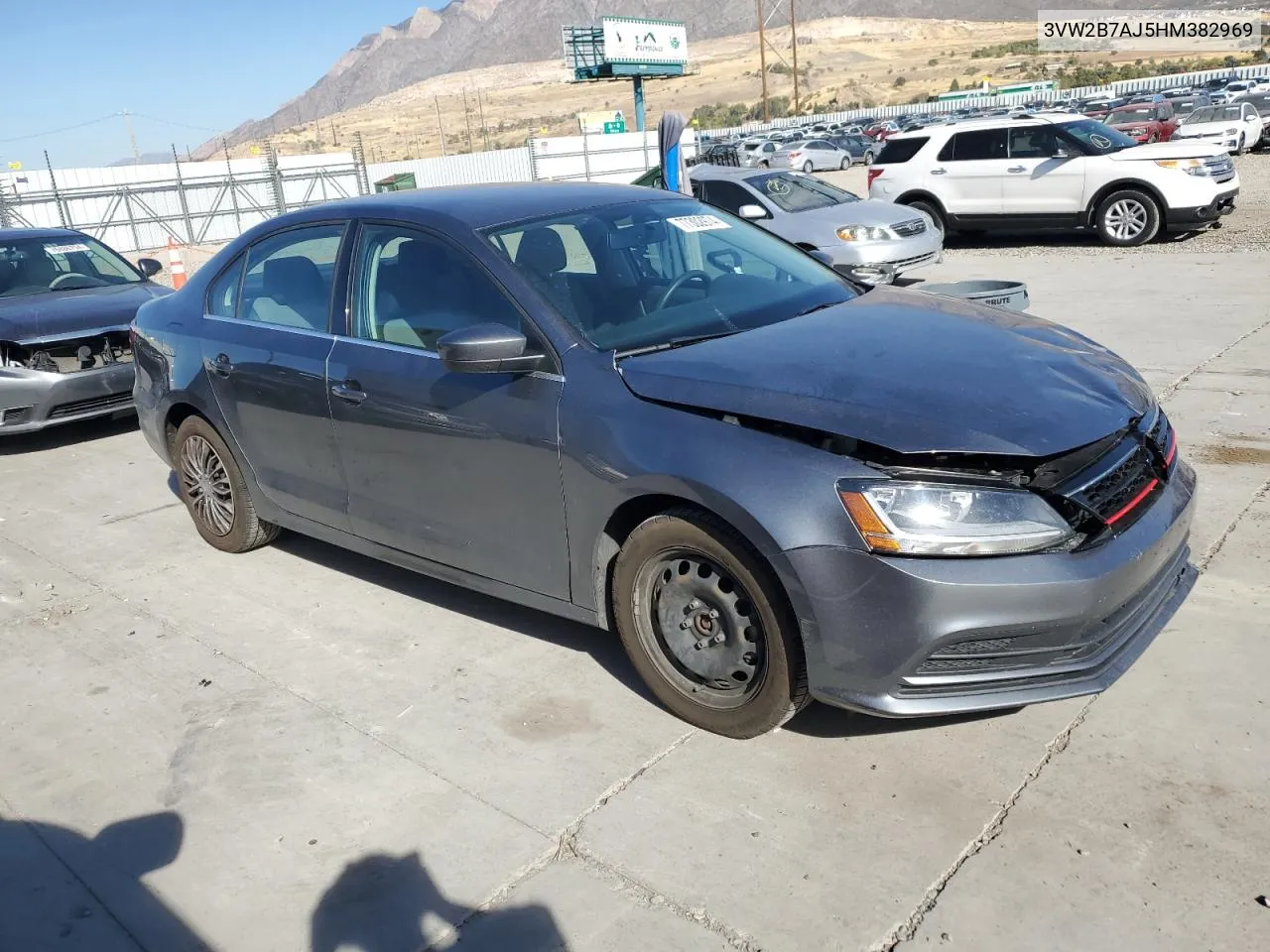 2017 Volkswagen Jetta S VIN: 3VW2B7AJ5HM382969 Lot: 77302974