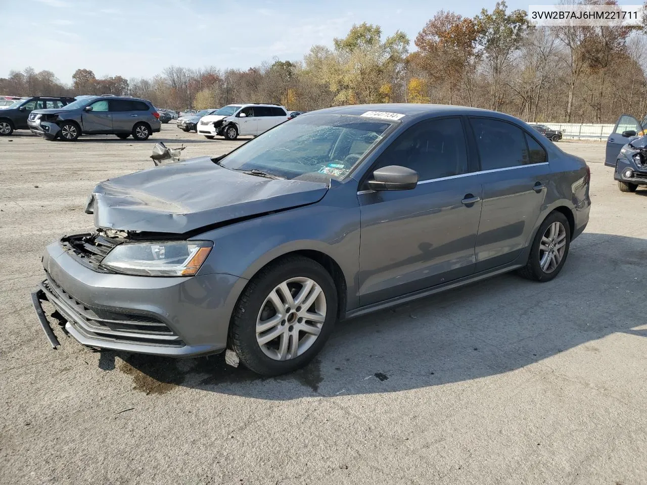 2017 Volkswagen Jetta S VIN: 3VW2B7AJ6HM221711 Lot: 77447134