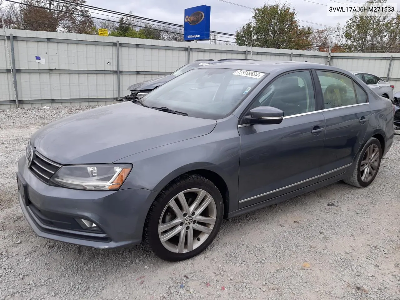 2017 Volkswagen Jetta Sel VIN: 3VWL17AJ6HM271533 Lot: 77918604