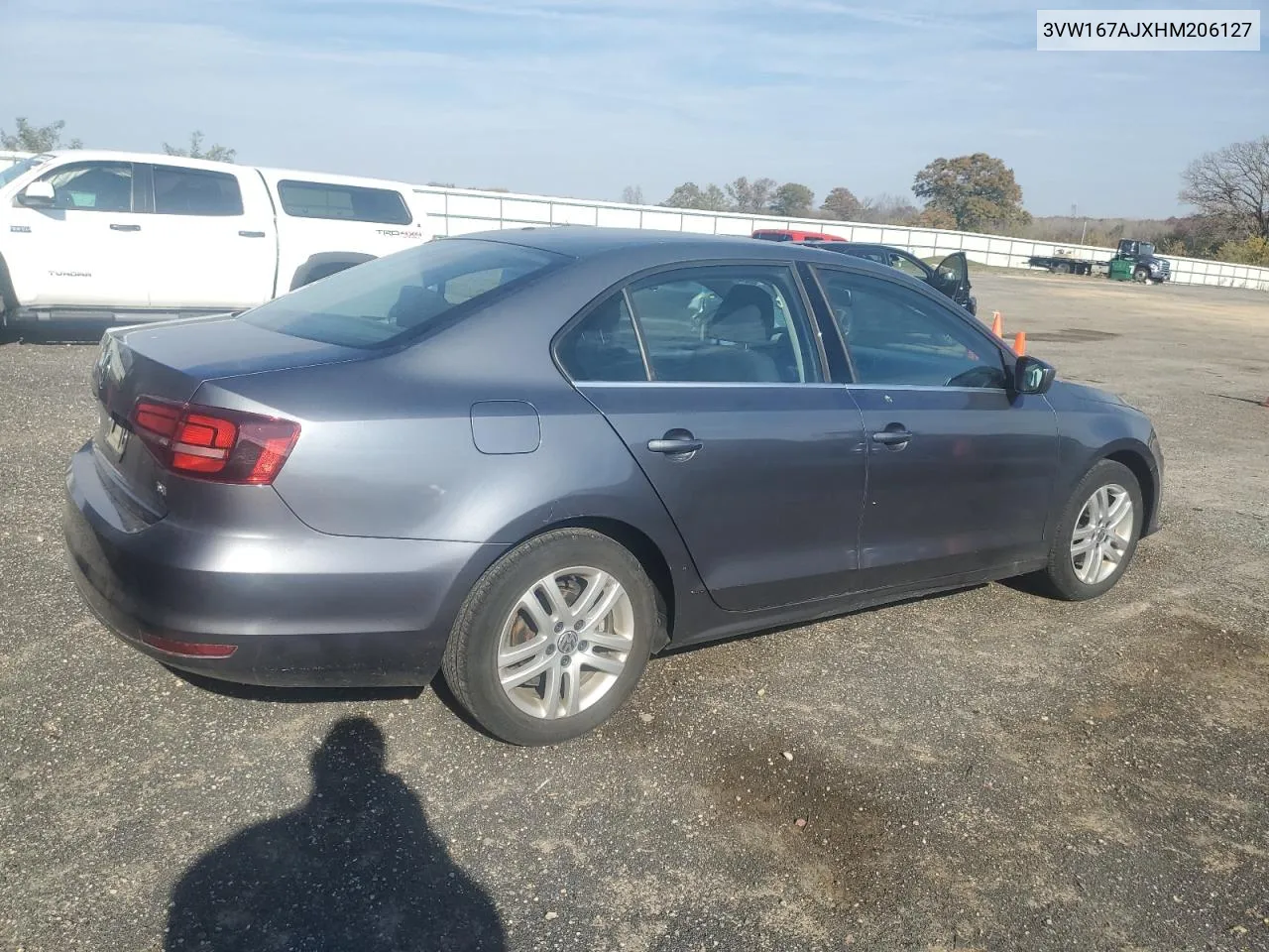 2017 Volkswagen Jetta S VIN: 3VW167AJXHM206127 Lot: 78246844