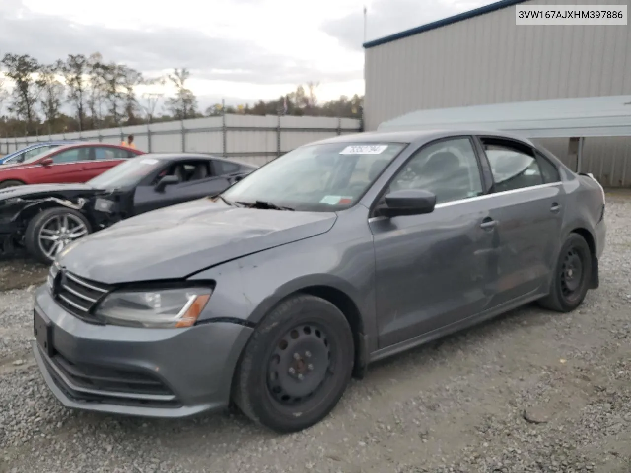 2017 Volkswagen Jetta S VIN: 3VW167AJXHM397886 Lot: 78352794