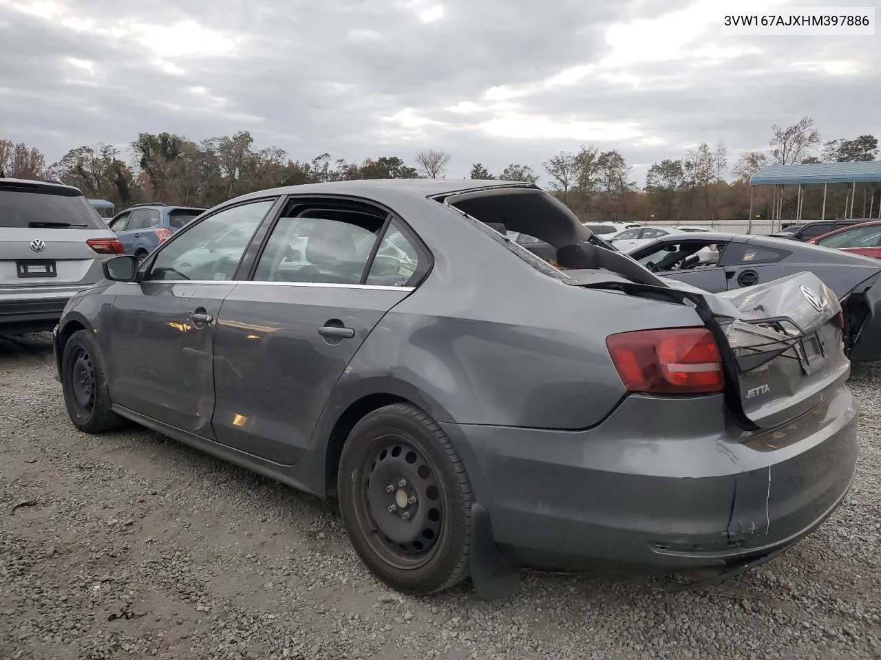 2017 Volkswagen Jetta S VIN: 3VW167AJXHM397886 Lot: 78352794