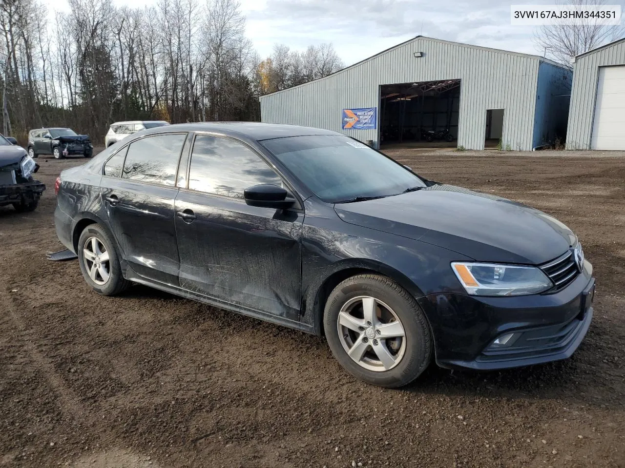 2017 Volkswagen Jetta S VIN: 3VW167AJ3HM344351 Lot: 78531714