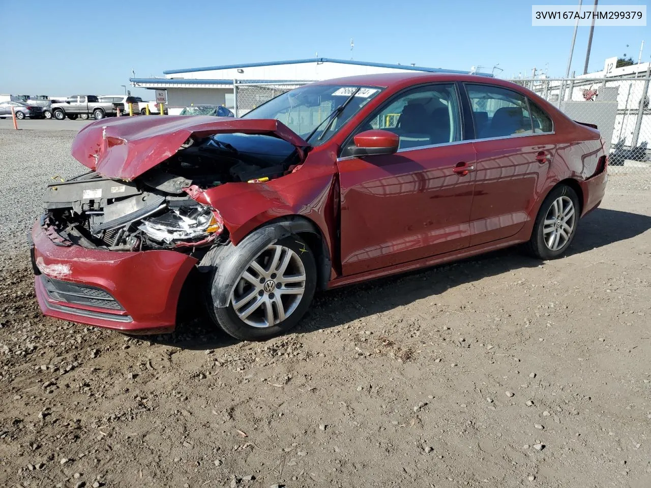 2017 Volkswagen Jetta S VIN: 3VW167AJ7HM299379 Lot: 78668104