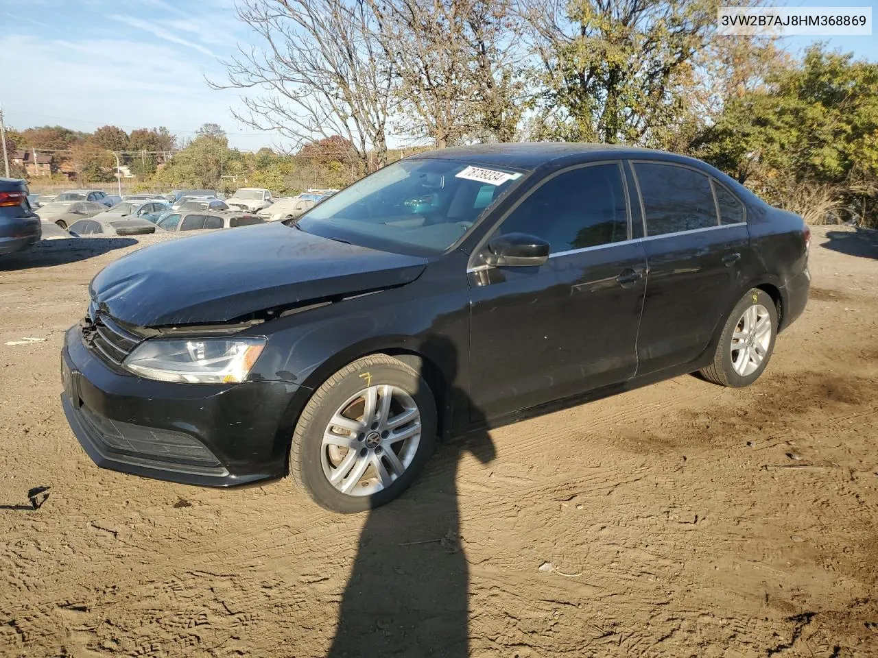 2017 Volkswagen Jetta S VIN: 3VW2B7AJ8HM368869 Lot: 78789334