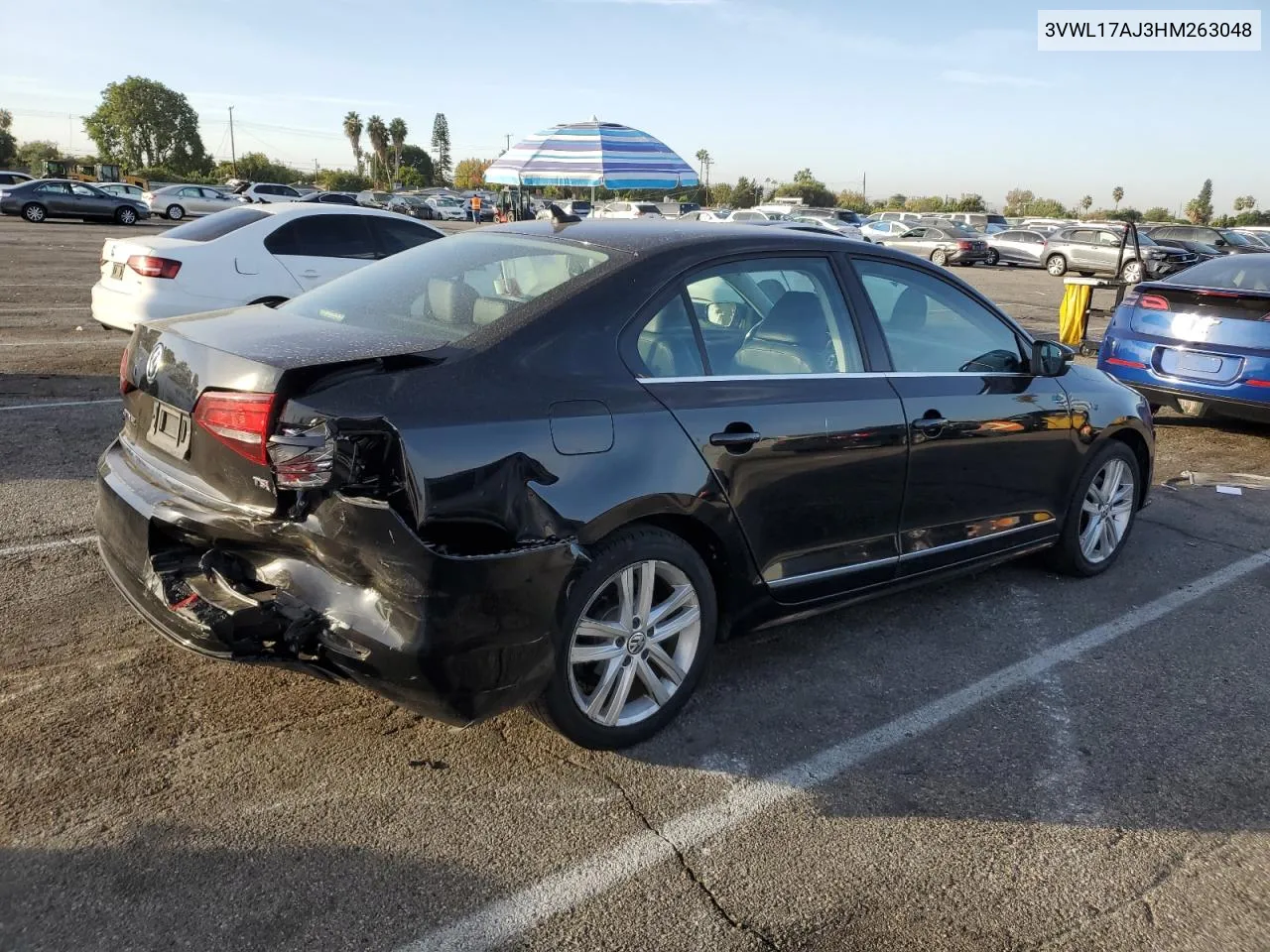 2017 Volkswagen Jetta Sel VIN: 3VWL17AJ3HM263048 Lot: 79080754