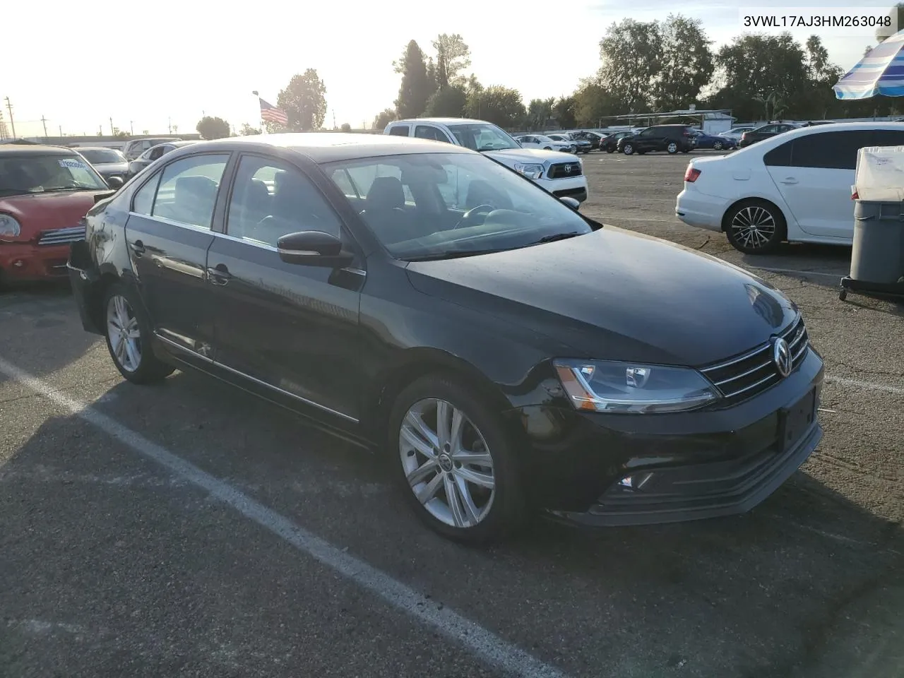 2017 Volkswagen Jetta Sel VIN: 3VWL17AJ3HM263048 Lot: 79080754