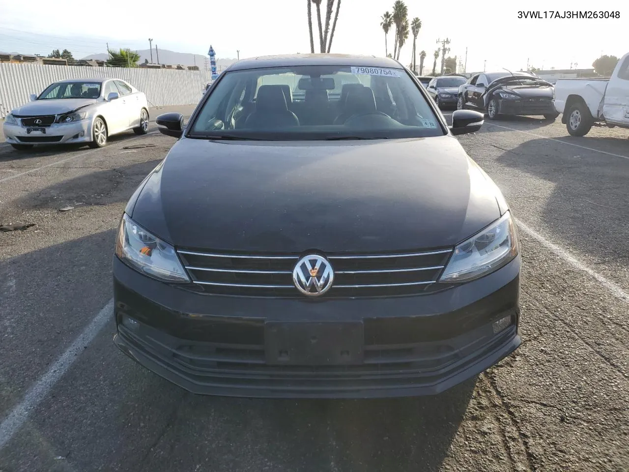 2017 Volkswagen Jetta Sel VIN: 3VWL17AJ3HM263048 Lot: 79080754