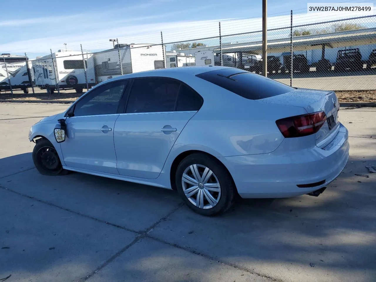 2017 Volkswagen Jetta S VIN: 3VW2B7AJ0HM278499 Lot: 79500314