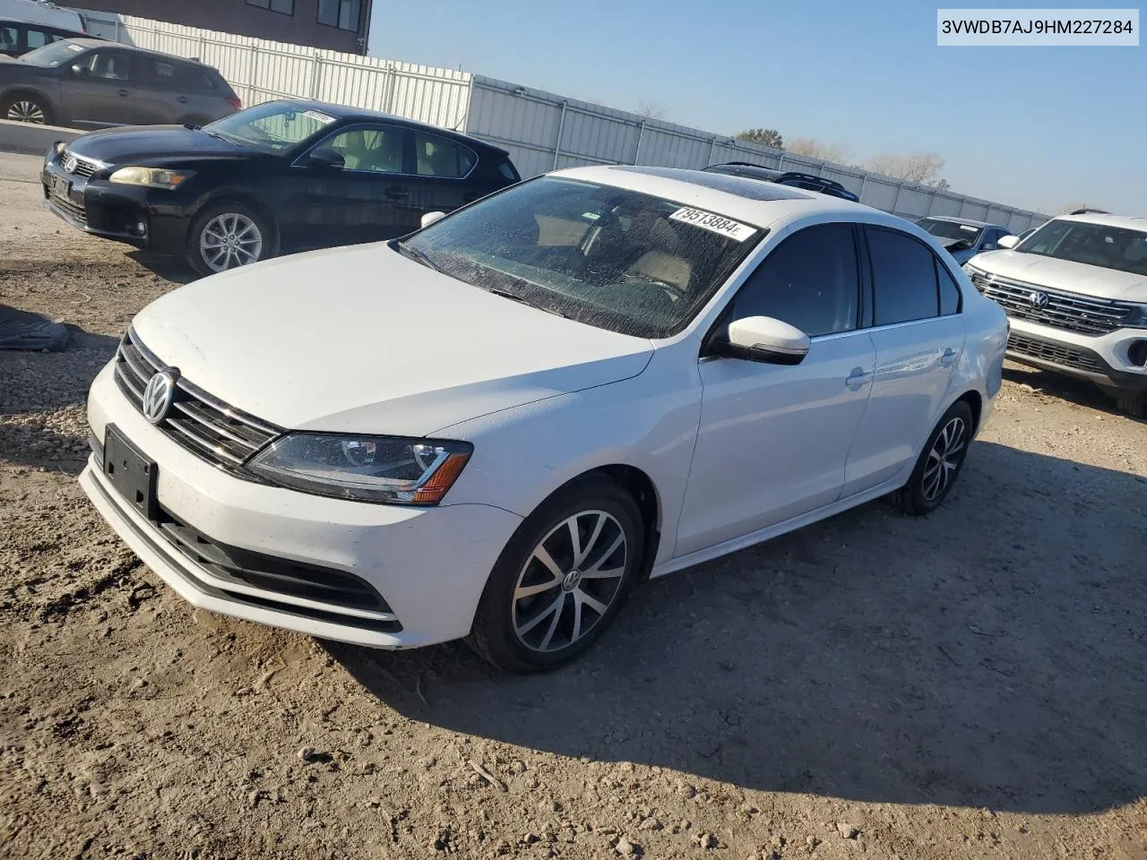 2017 Volkswagen Jetta Se VIN: 3VWDB7AJ9HM227284 Lot: 79513884