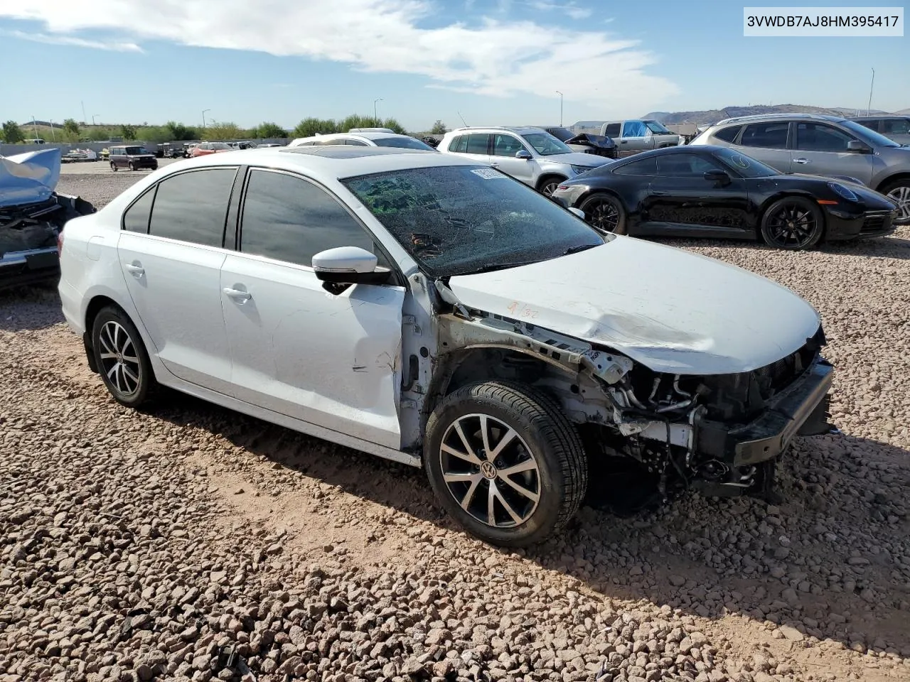 2017 Volkswagen Jetta Se VIN: 3VWDB7AJ8HM395417 Lot: 79513914