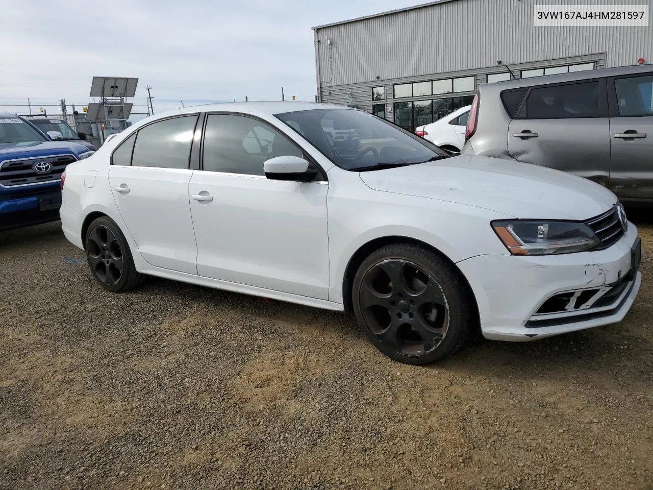 2017 Volkswagen Jetta S VIN: 3VW167AJ4HM281597 Lot: 79549524