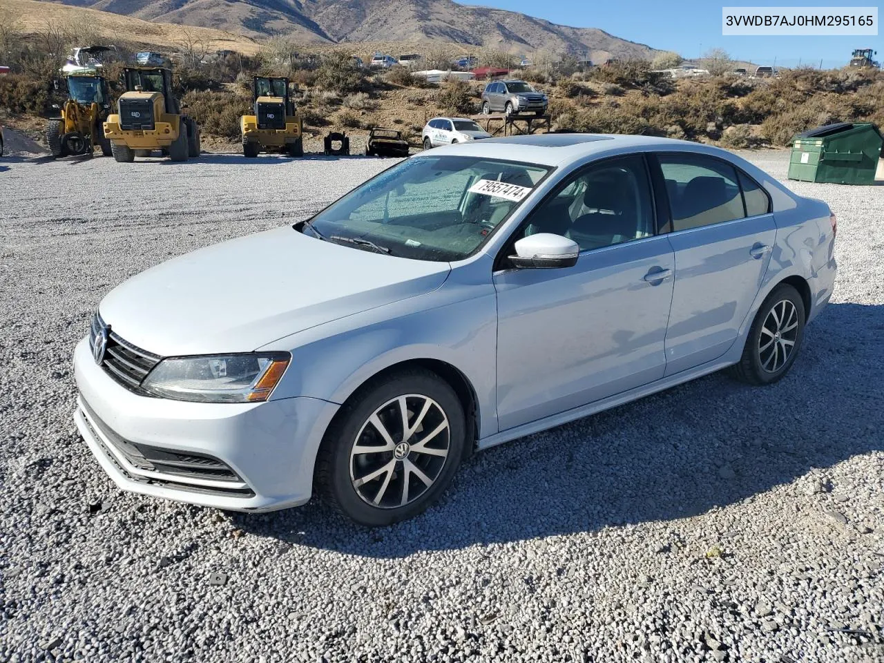 2017 Volkswagen Jetta Se VIN: 3VWDB7AJ0HM295165 Lot: 79557474