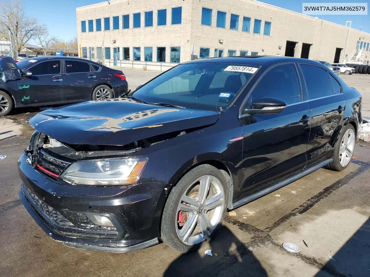 2017 Volkswagen Jetta Gli VIN: 3VW4T7AJ5HM362579 Lot: 79557814