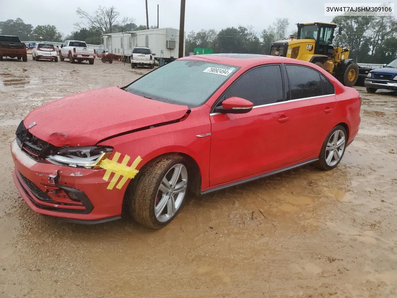 2017 Volkswagen Jetta Gli VIN: 3VW4T7AJ5HM309106 Lot: 79892494