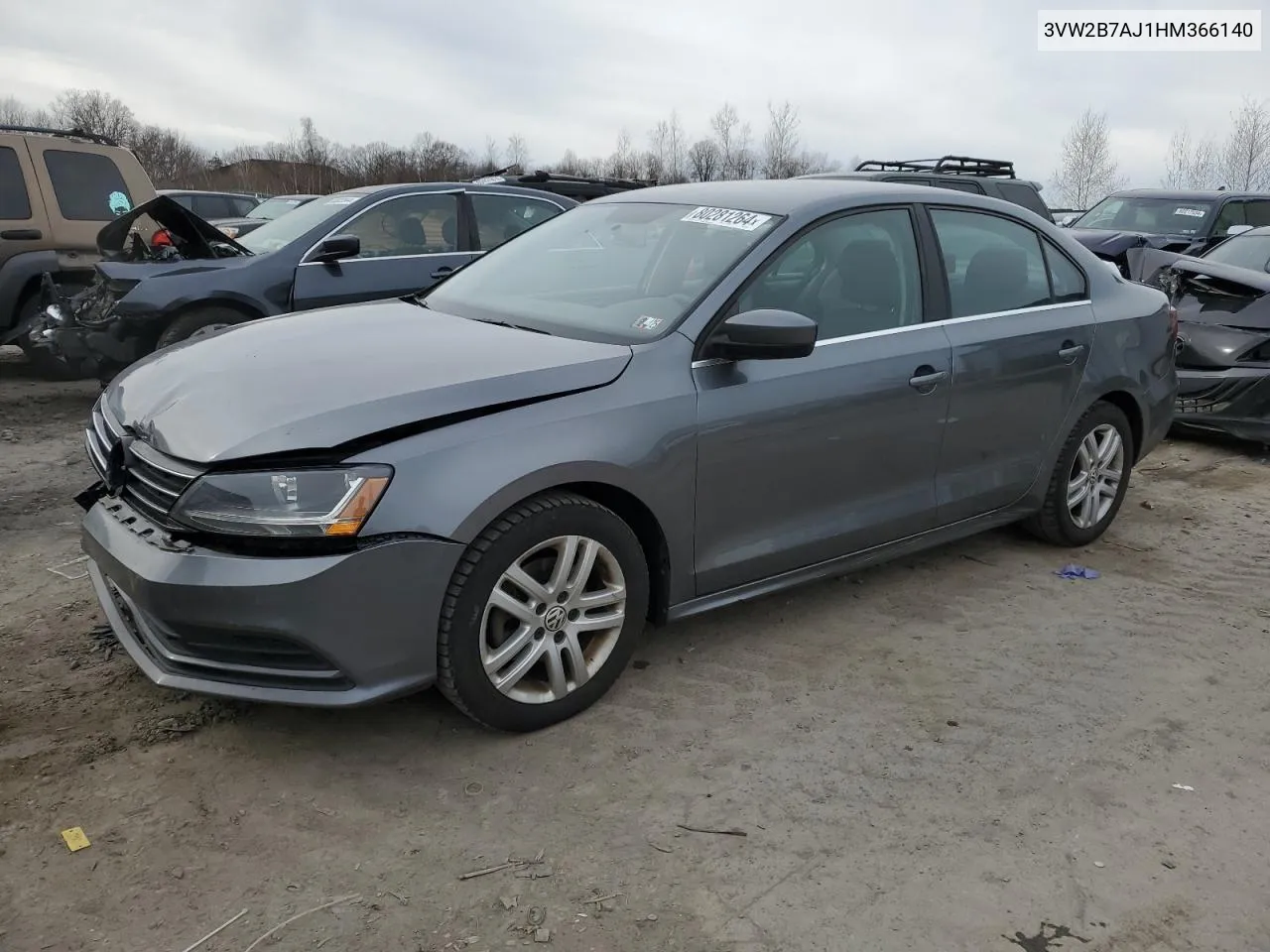 2017 Volkswagen Jetta S VIN: 3VW2B7AJ1HM366140 Lot: 80281264