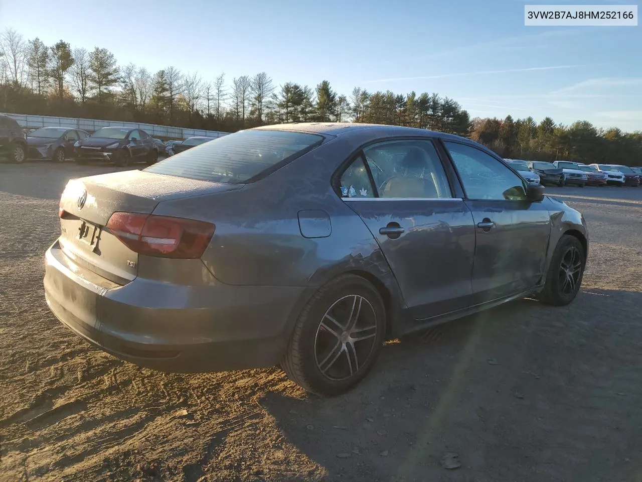 2017 Volkswagen Jetta S VIN: 3VW2B7AJ8HM252166 Lot: 80314424