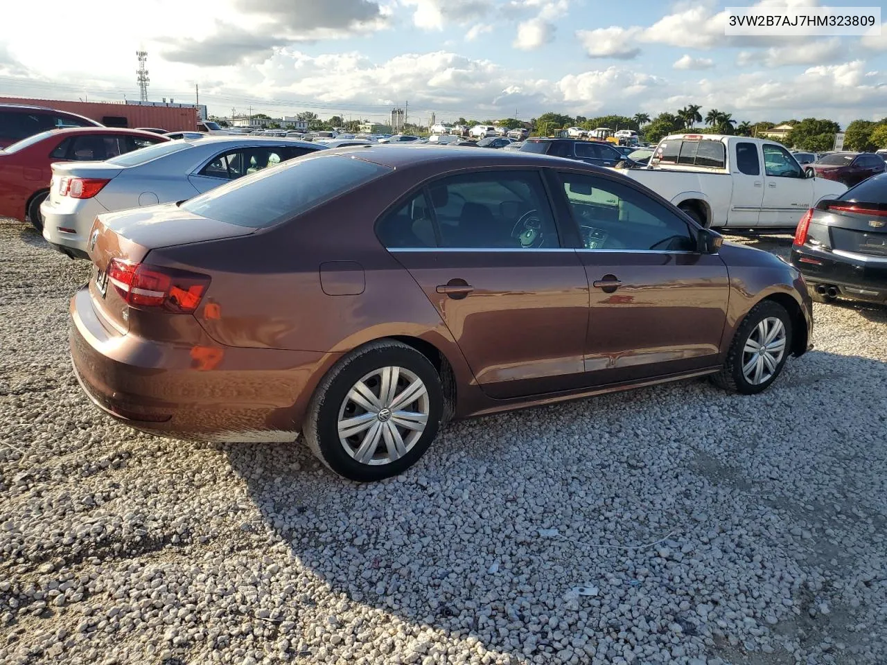 2017 Volkswagen Jetta S VIN: 3VW2B7AJ7HM323809 Lot: 80429774