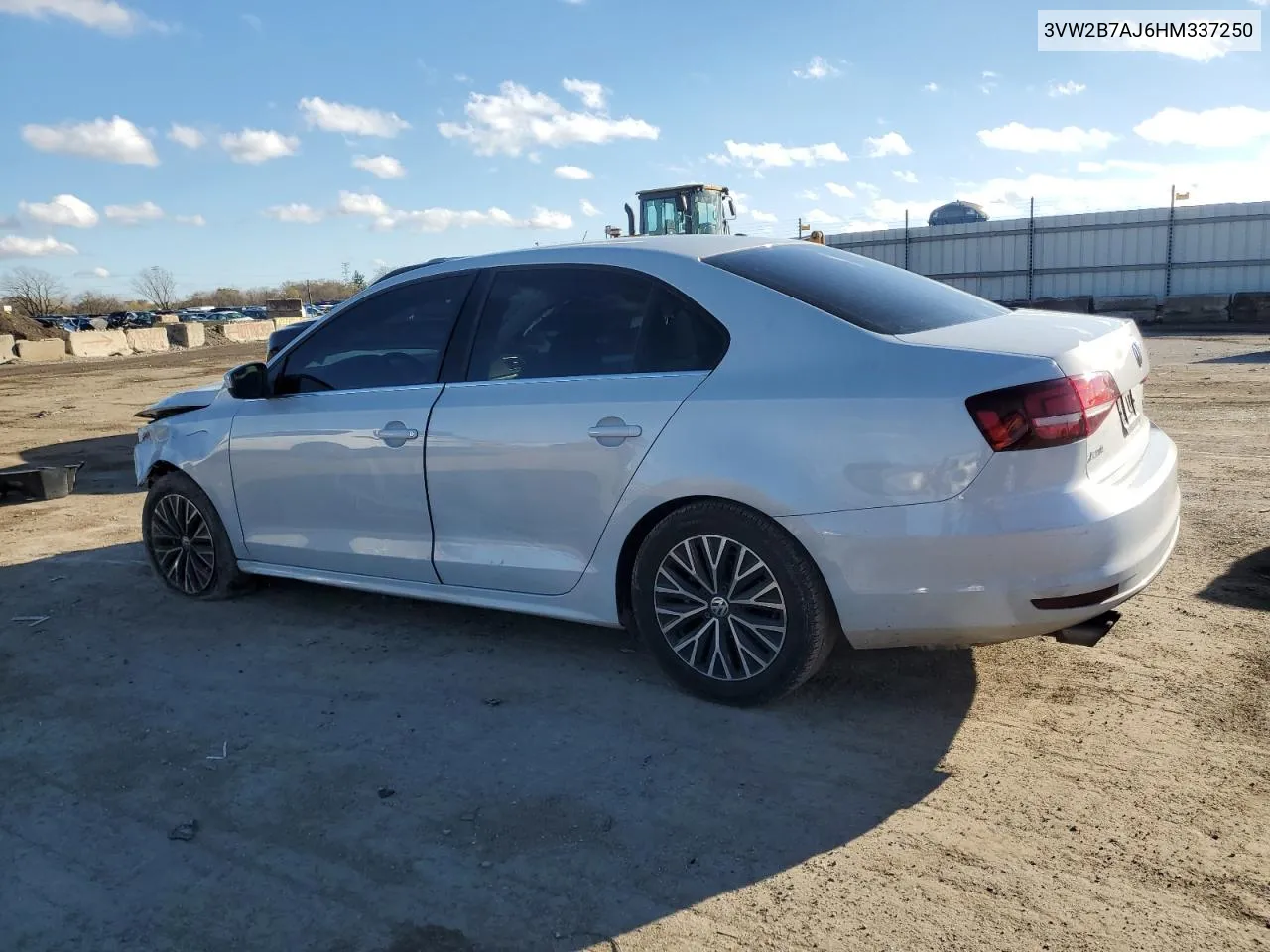 2017 Volkswagen Jetta S VIN: 3VW2B7AJ6HM337250 Lot: 80912294