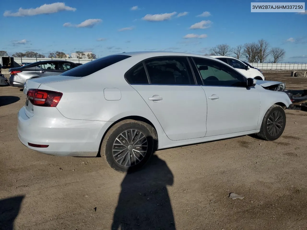 2017 Volkswagen Jetta S VIN: 3VW2B7AJ6HM337250 Lot: 80912294