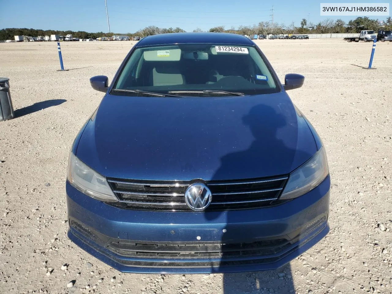 2017 Volkswagen Jetta S VIN: 3VW167AJ1HM386582 Lot: 81234294