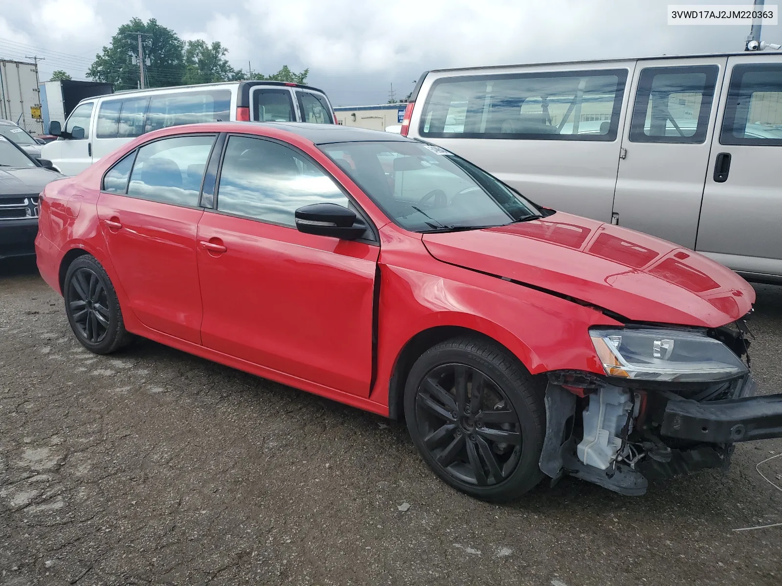 2018 Volkswagen Jetta Sport VIN: 3VWD17AJ2JM220363 Lot: 54996484