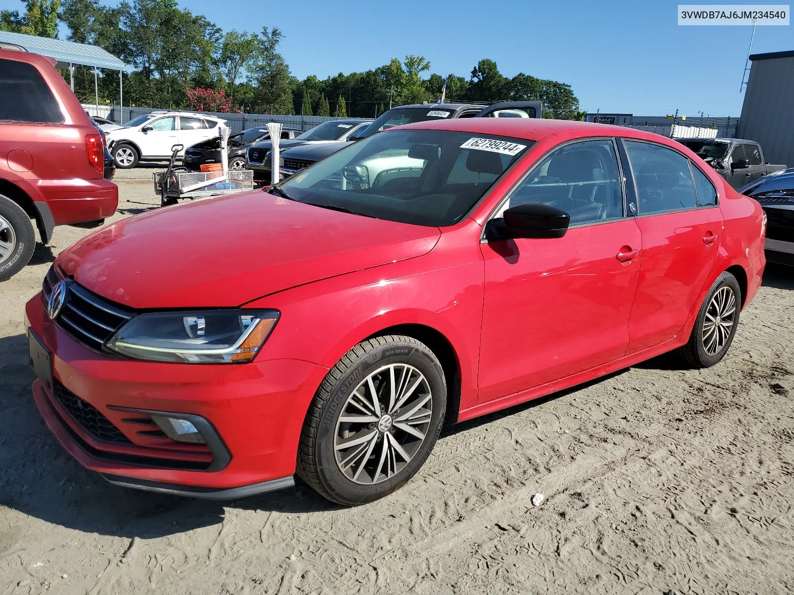 2018 Volkswagen Jetta Se VIN: 3VWDB7AJ6JM234540 Lot: 62799244