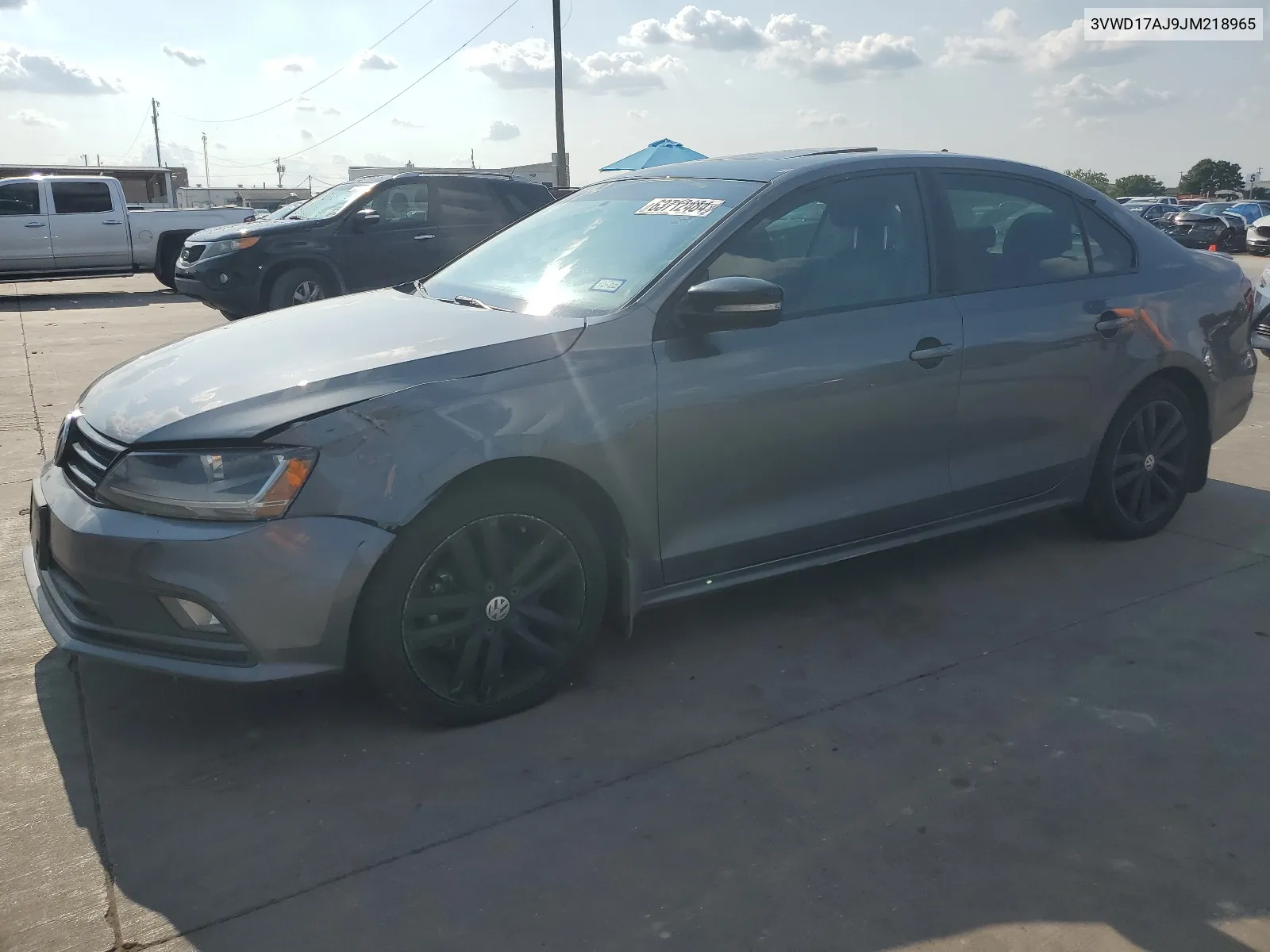 2018 Volkswagen Jetta Sport VIN: 3VWD17AJ9JM218965 Lot: 63712484