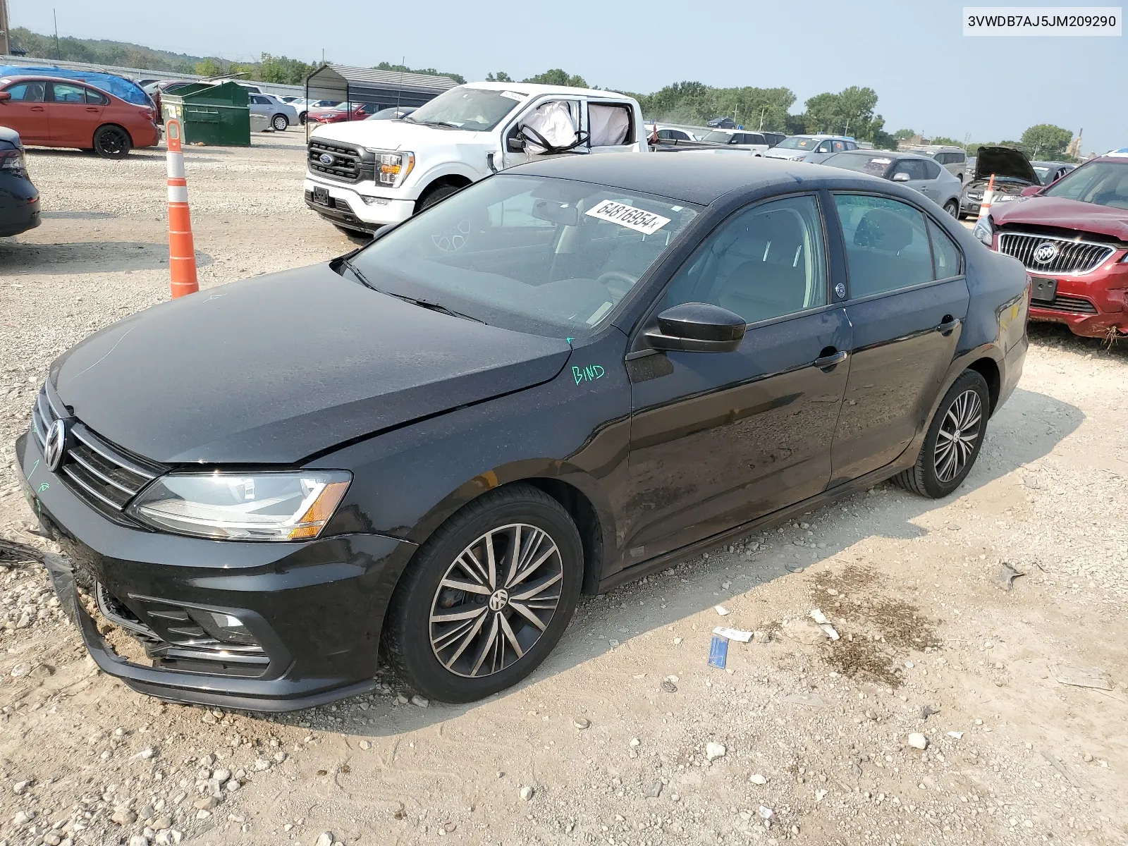 2018 Volkswagen Jetta Se VIN: 3VWDB7AJ5JM209290 Lot: 64816954